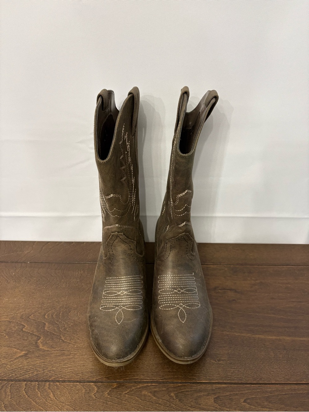 Xappeal Brown Western Heeled Boots